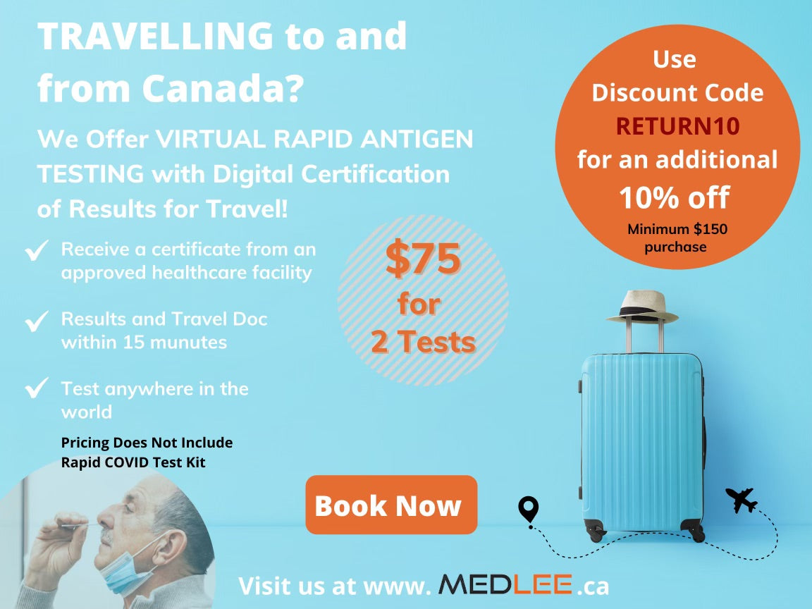 Virtual/ At home Rapid Antigen Testing with Digital Certification of Results for Travel!