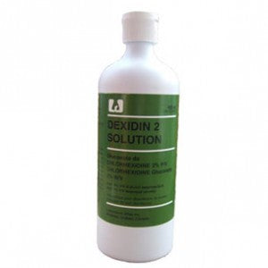 DEXIDIN 4 ANTI-SEPTIC SKIN CLEANSER AND SURGICAL SCRUB 4% CHG AND 4% ISOPROPYL ALCOHOL 450ML PUMP TOP BOTTLE