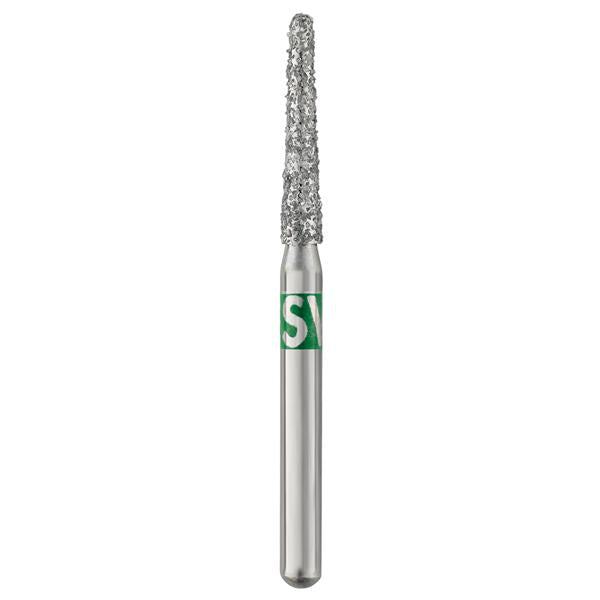 SSW Piranha Single-Use Diamond Round End Taper Bur 25/pk — MEDLEE