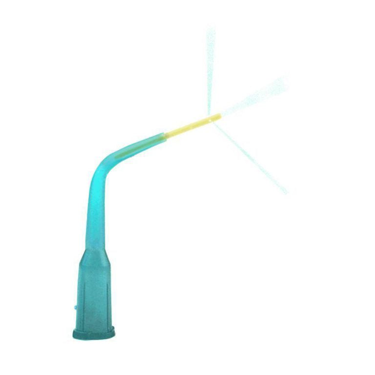 Pocket-Probe Irrigating Tips 21 G Blue Hub/ Yellow Tip 100/box — MEDLEE