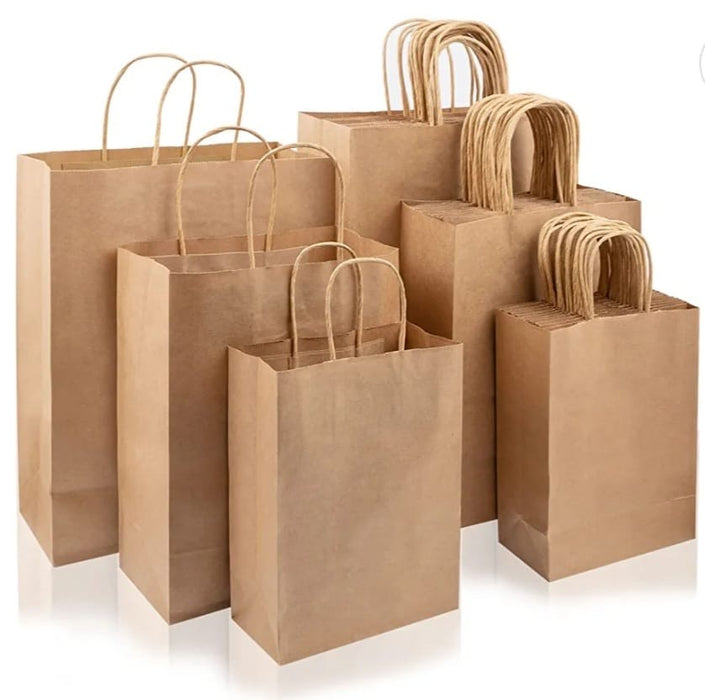 Recycled Kraft Paper Shopping Bags