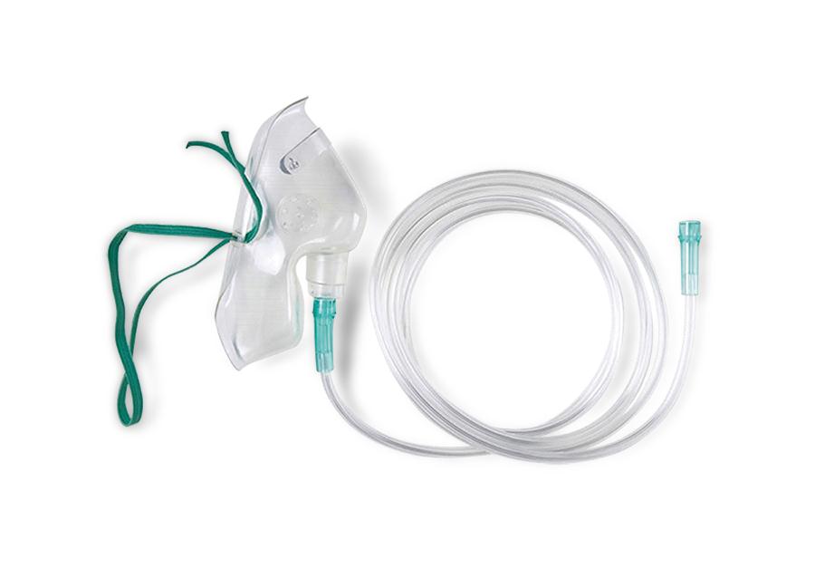 OXYGEN MASK CHILD MEDIUM CONCENTRATION WITH TUBING CASE/50 EACH