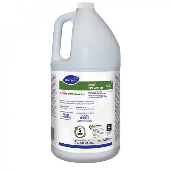 Accel Prevention Virox 3 Minute One-Step Surface Disinfectant/Sanitizer Solution Ready-To-Use 3.78L