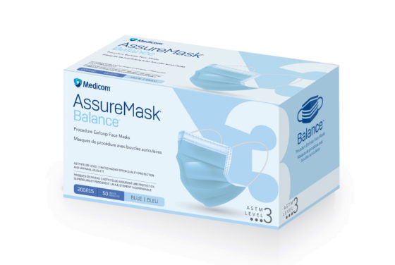 Medicom AssureMask Balance™ Procedure Earloop Level 3 Face Masks