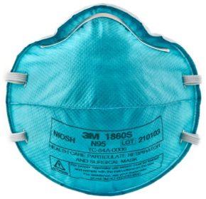 3M™ Particulate Healthcare Respirator, 1860S, N95 Mask, 20/Box *
