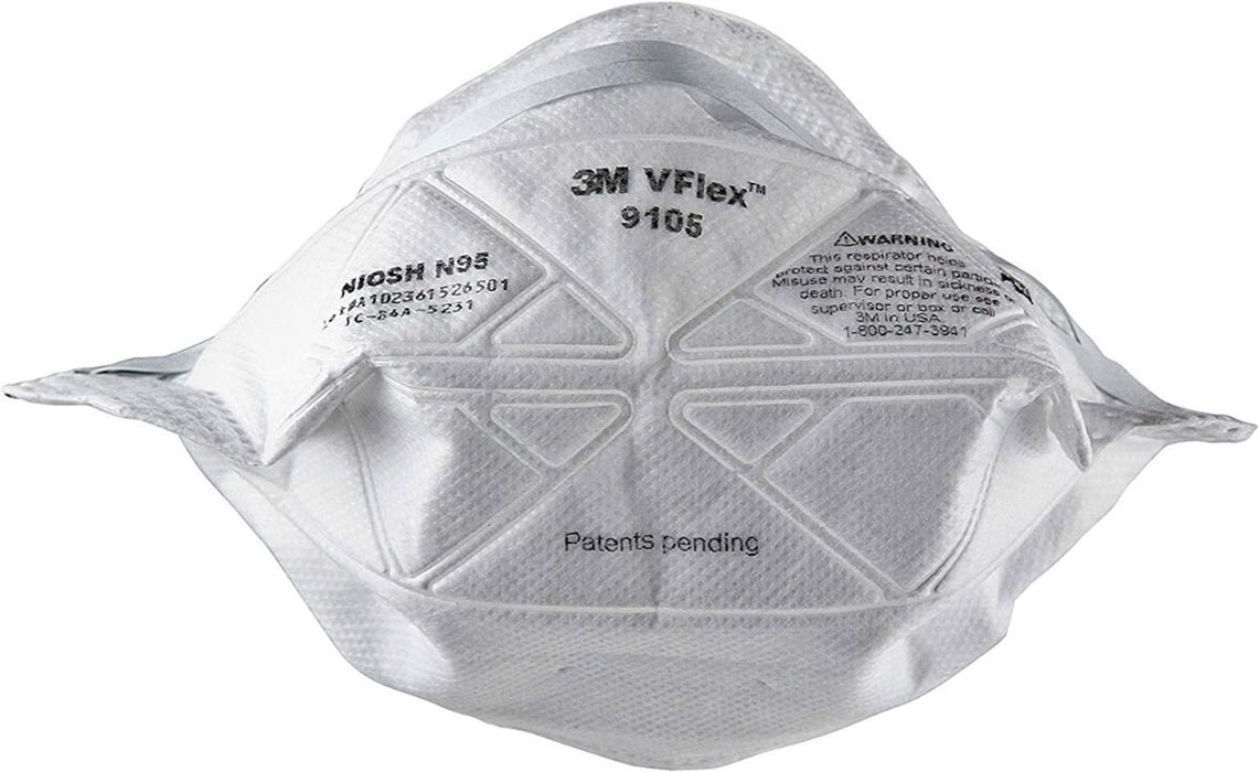 3M VFlex Particulate Respirator 9105, N95 Mask, 400 pcs/Case