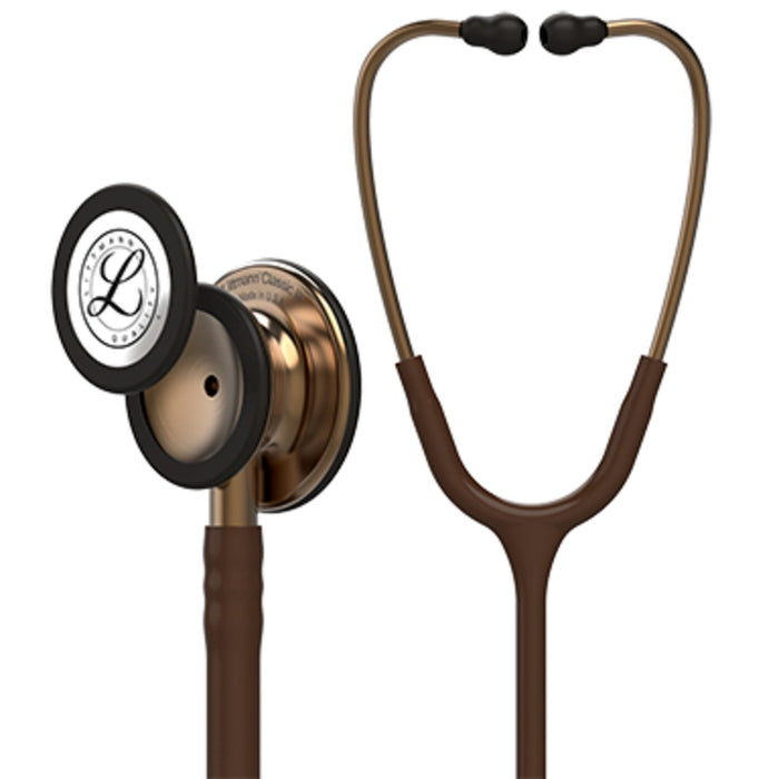 3M Littmann Classic III Stethoscope, Copper-Finish Chestpiece, Chocolate Tube, 27 inch, 5809