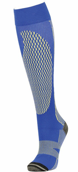 Dark Blue/Yellow Athletic: Medical Compression Socks 20-30mmHg