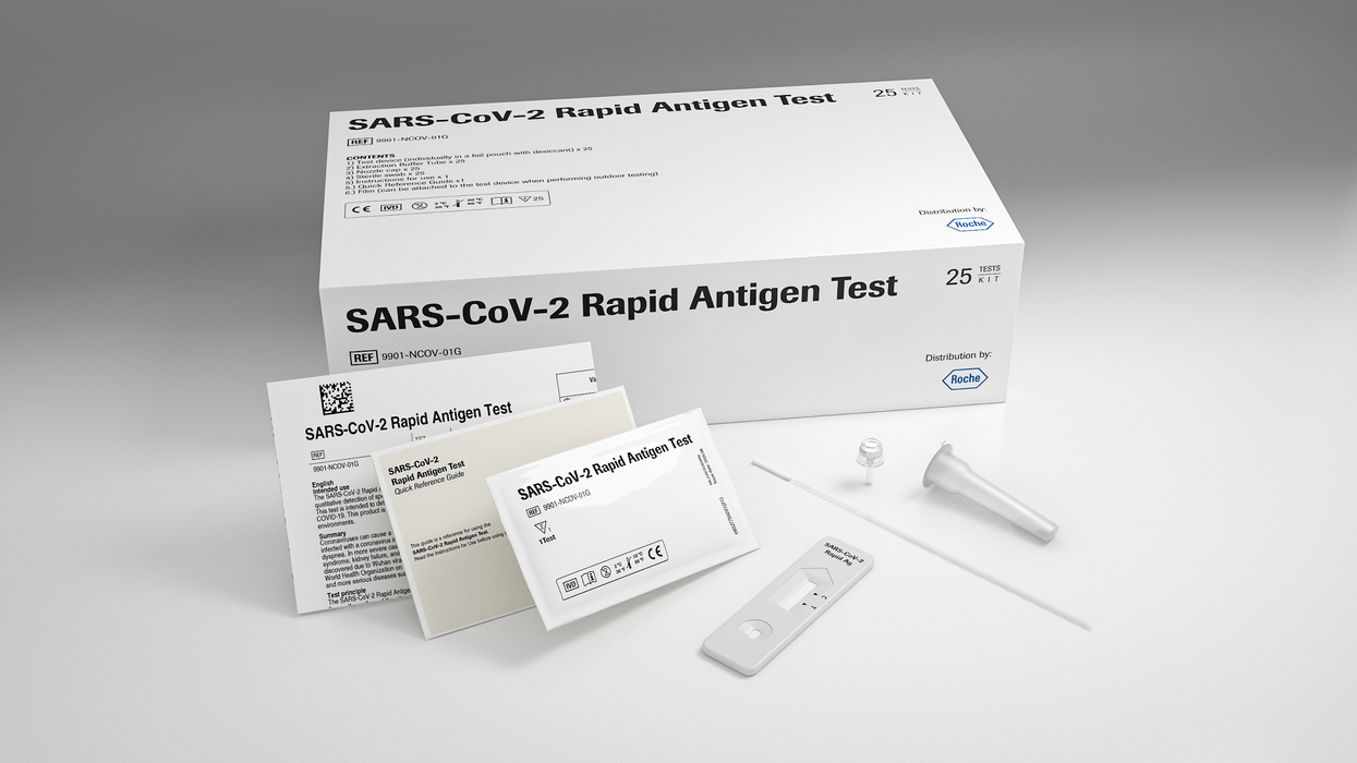 Roche SARS-CoV-2 Rapid Antigen Test, Nasal/Nasopharyngeal Secreations-Individually packed test devices, 5 Tests/Kit