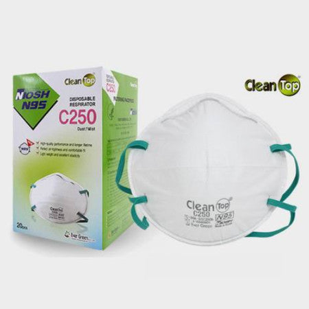 NIOSH N95 Particulate Filtering Facepiece Respirators (Pack of 20)