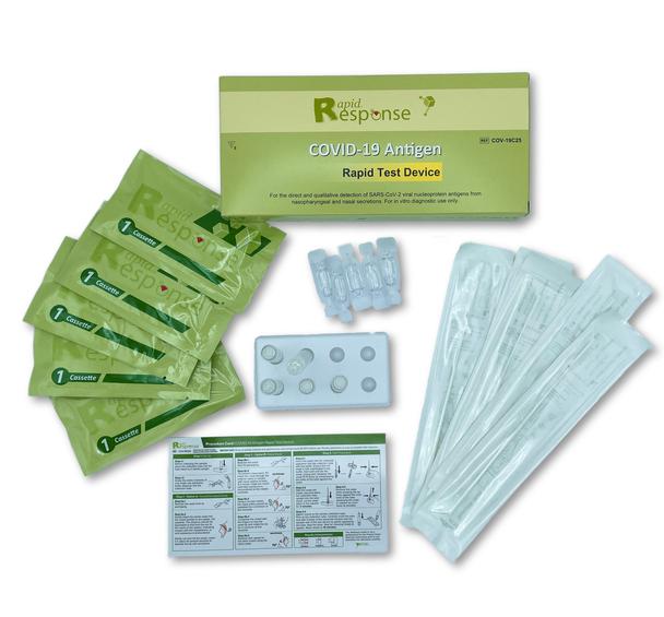 BTNX Covid-19 Antigen Rapid Test Device, Nasal/Nasopharyngeal Secreations-Individually packed test devices, 5 tests/pack