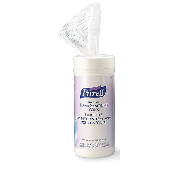 Purell Hand Sanitizing Wipes, 70% Alcohol Content, 80/PK