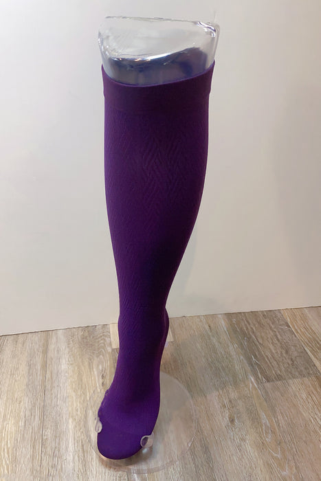 Purple Stripes: Medical Compression Socks 20-30 mmHg