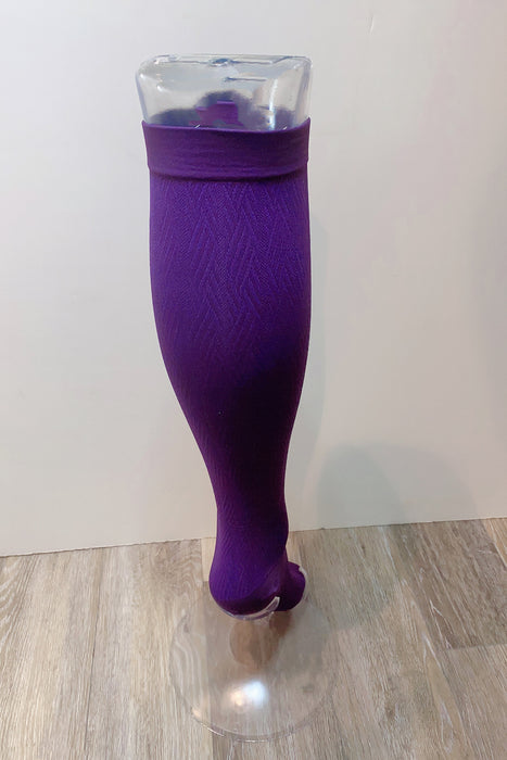 Purple Stripes: Medical Compression Socks 20-30 mmHg