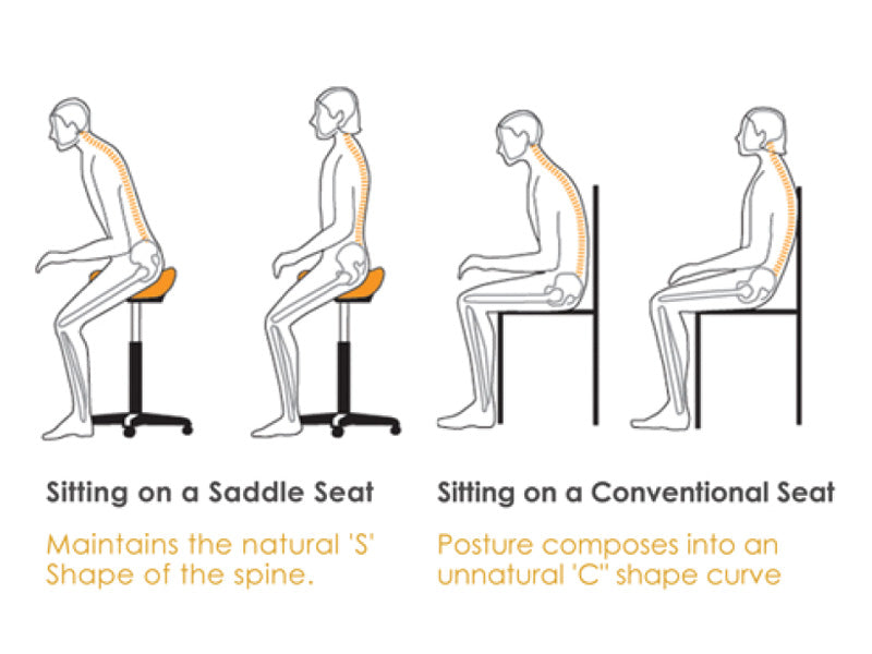 Medical Clinic Doctor office drafting Saddle Stool