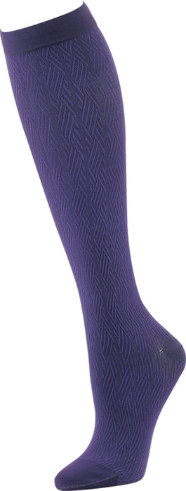 Purple Stripes: Medical Compression Socks 20-30 mmHg