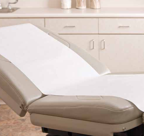 Examination/Exam Table/Bed Paper/Sheets CREPE Size 21″ x 125' , CASE/12 rolls