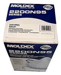 Moldex 2200 N95 Series Particulate Respirator- 2201N95,Small, 20 units (Boxed)