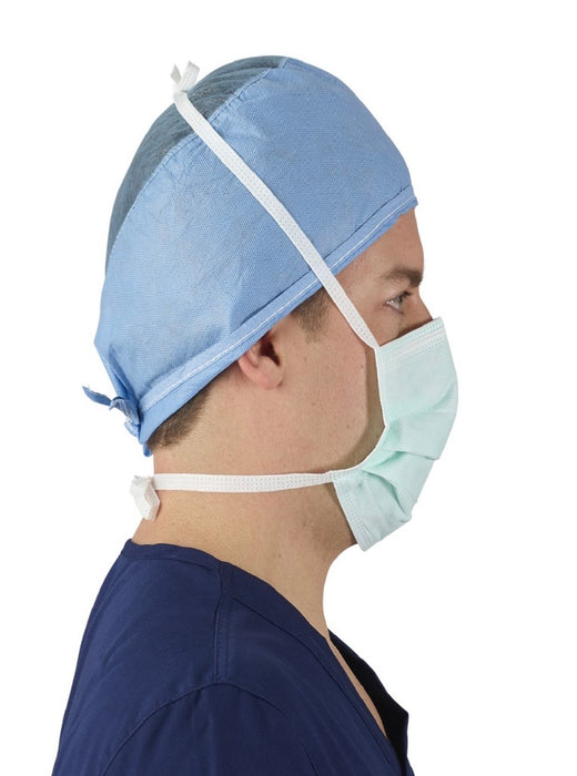 THE LITE ONE Surgical Mask, Pleat Style, with Ties. 50pcs/box, 6 boxes/case (CASE ONLY)