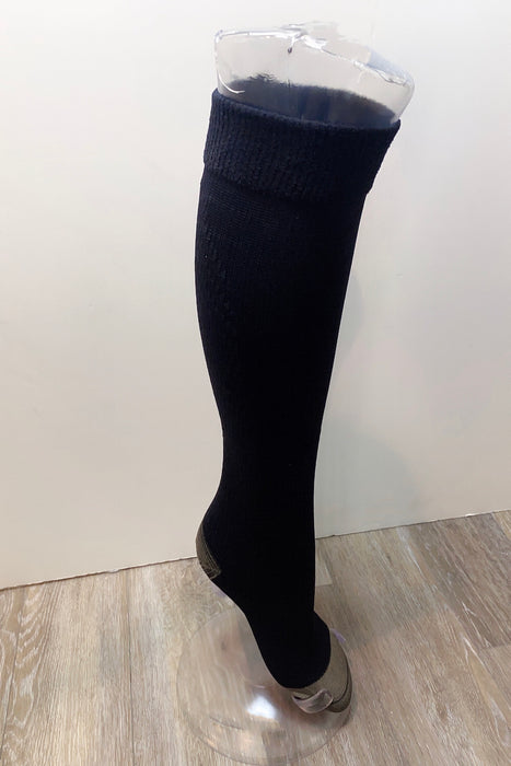 Athletic Compression Socks 15-20 mmHg: Black Athwart