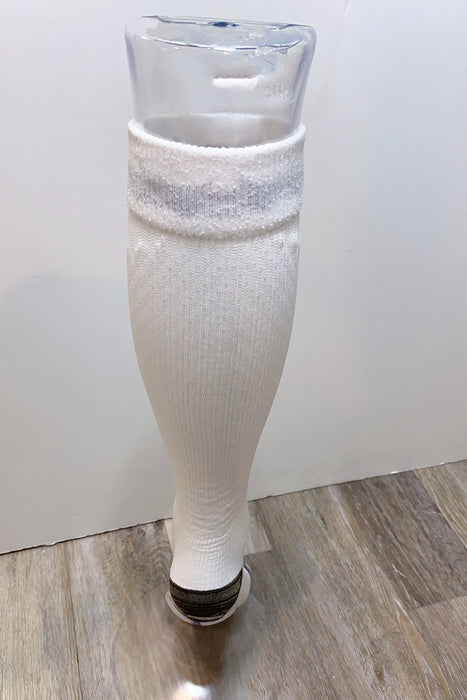 Athletic Compression Socks 15-20 mmHg: Opal White