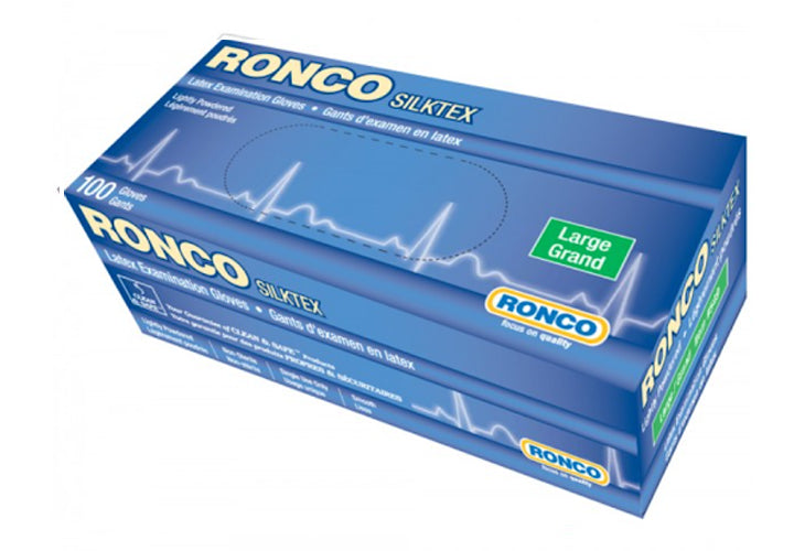 RONCO SILKTEX™ Cream Latex Examination Glove (5 mil)